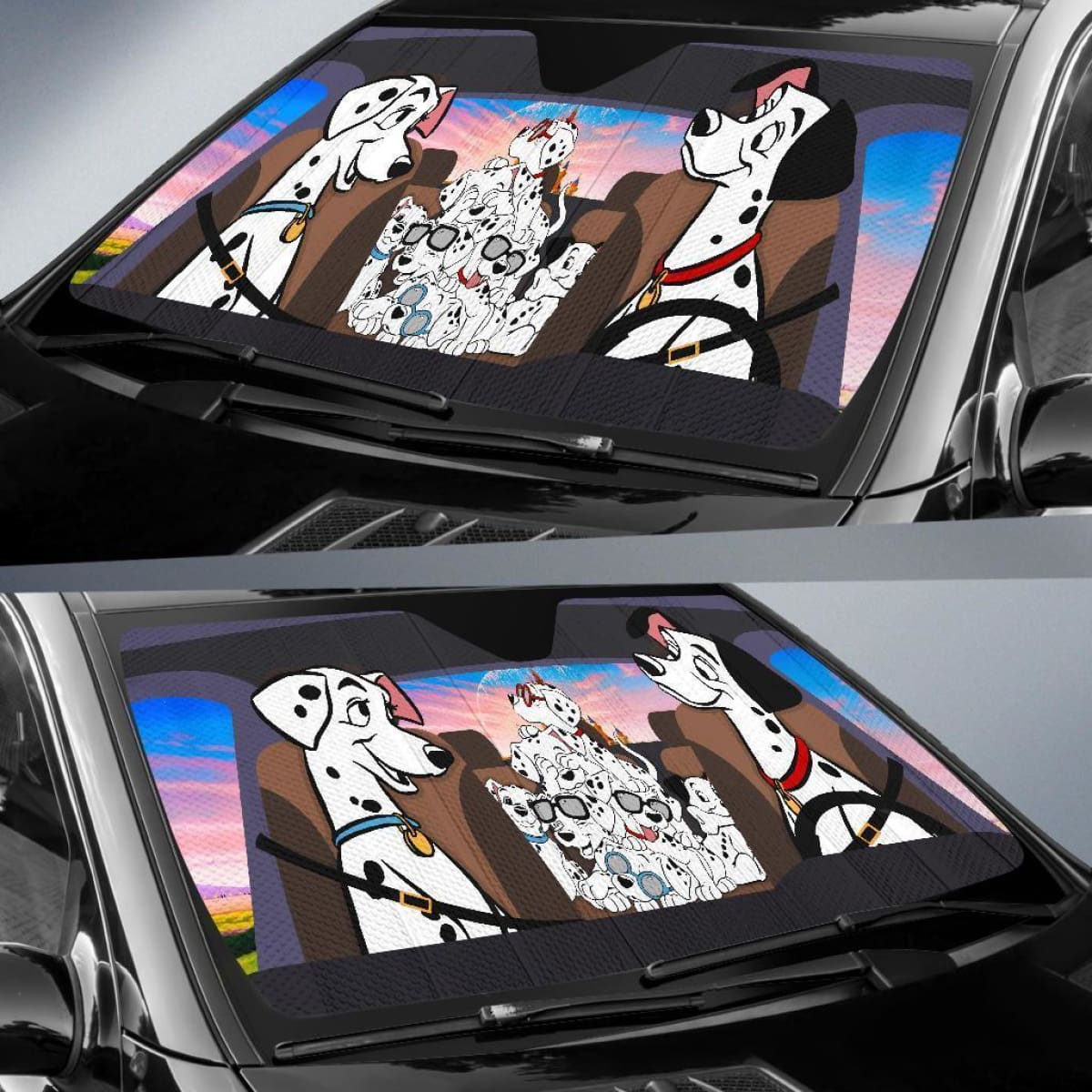 101 Dalmatians Car Auto Sun Shade Funny Windshield Gift Idea Universal Fit 174503