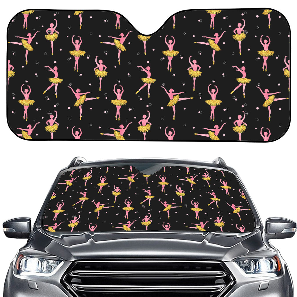 Dancing Ballet Pattern Print Car Windshield Sun Shade