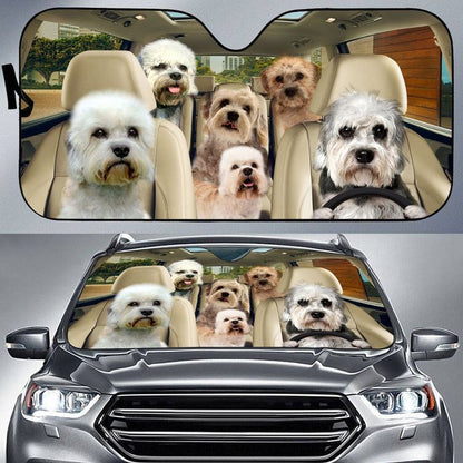 Dandie Dinmont Car All Over Printed 3D Sun Shade