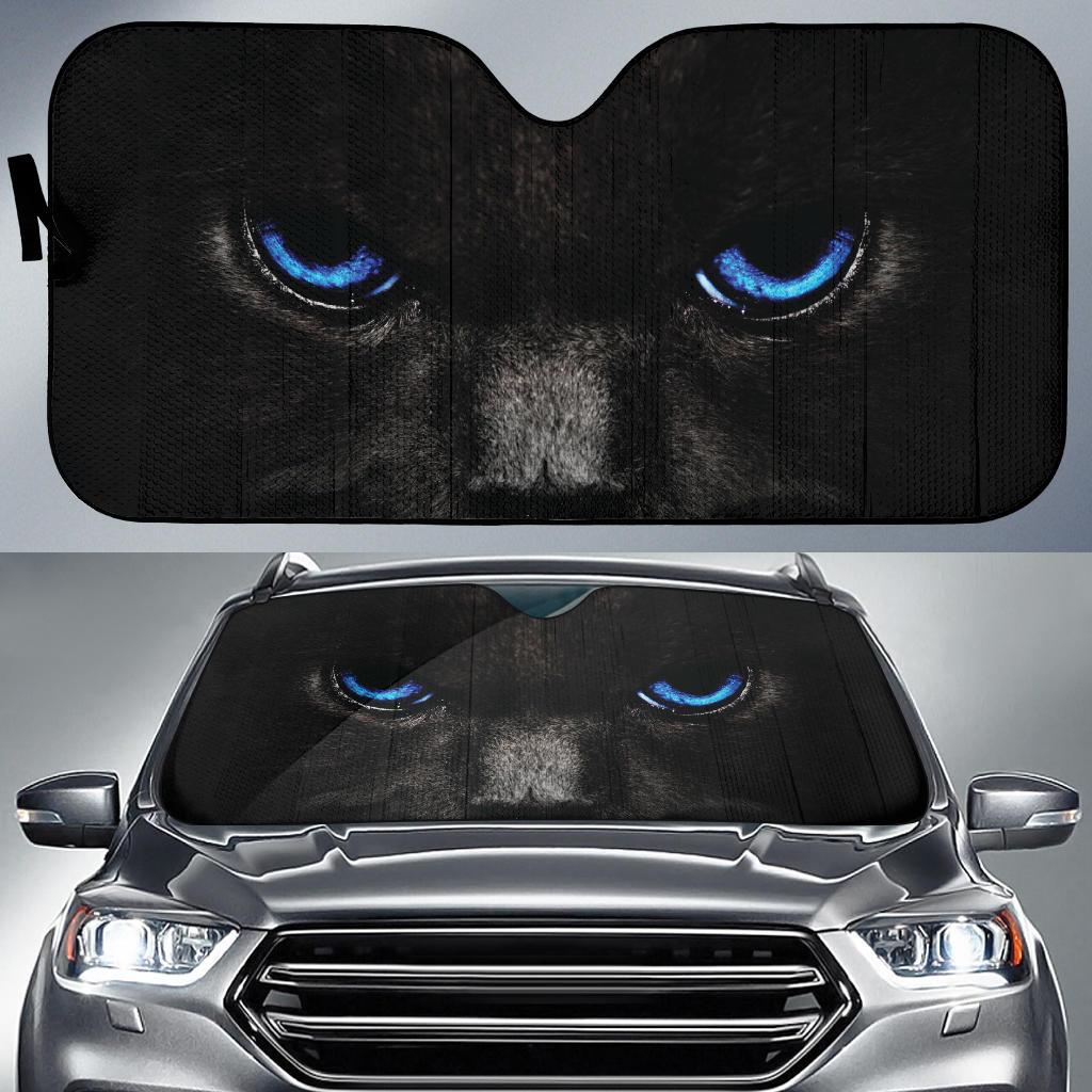 Dark Animals Eyes Car Sun Shades Windshield Accessories Decor Gift