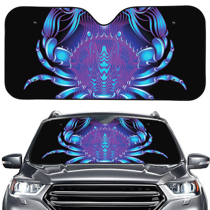 Dark Cancer Zodiac Sign Print Car Windshield Sun Shade