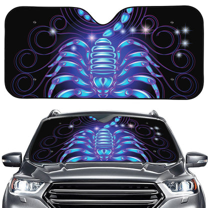 Dark Scorpio Zodiac Sign Print Car Windshield Sun Shade