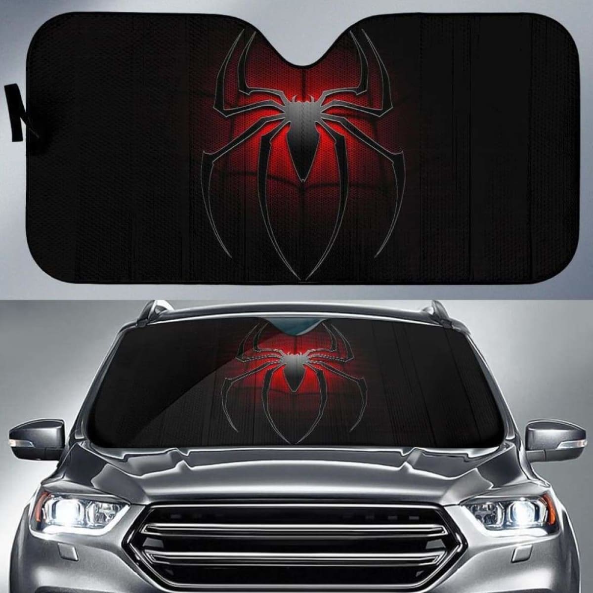 Dark Spiderman Auto Sun Shades 918b Universal Fit
