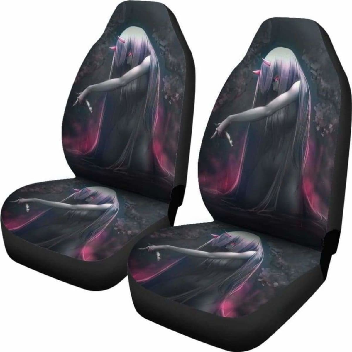 Dark Zero Two Darling In The Franxx Car Seat Covers Universal Fit 051012