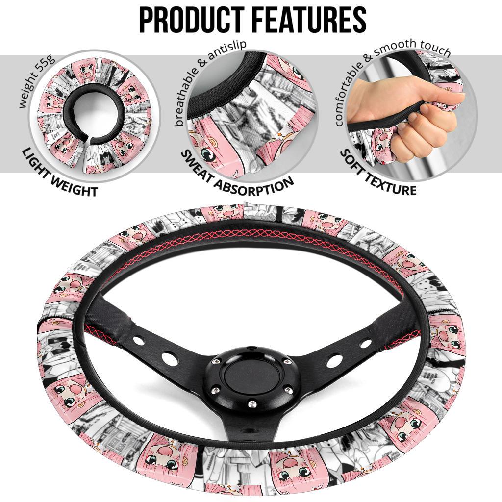 Darling In The Franxx Chibi Anime Custom Car Steering Wheel Cover