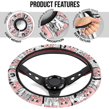 Darling In The Franxx Chibi Anime Custom Car Steering Wheel Cover