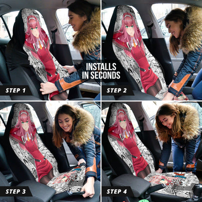 Darling In The Franxx Zero Two Car Seat Covers Car Accessories Ci100522-05