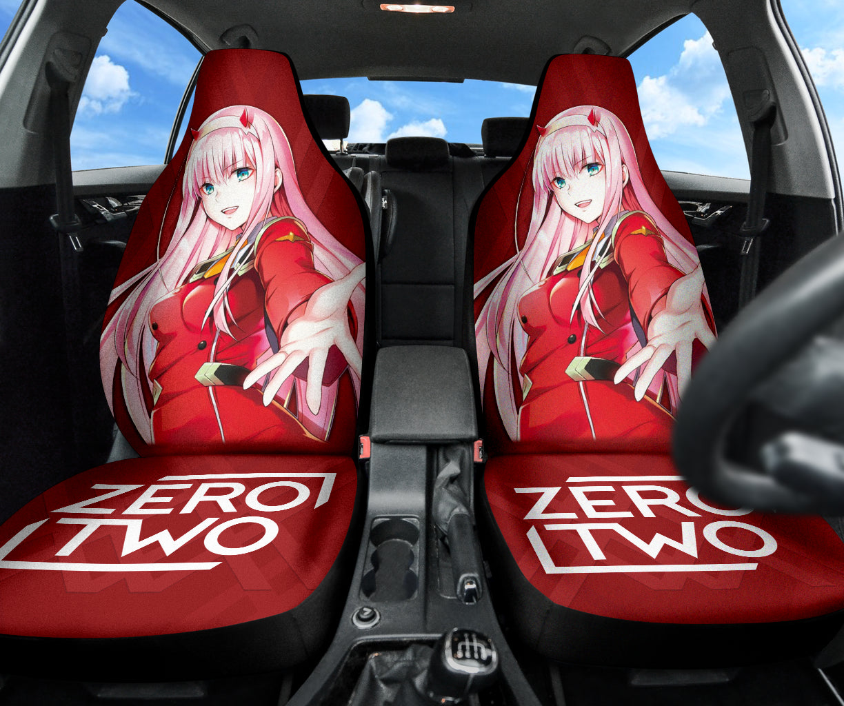 Darling In The Franxx Zero Two Car Seat Covers Car Accessories Ci100522-01