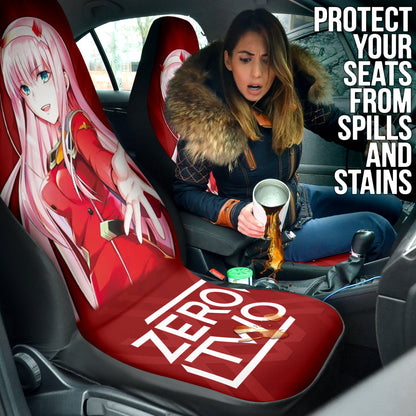 Darling In The Franxx Zero Two Car Seat Covers Car Accessories Ci100522-01
