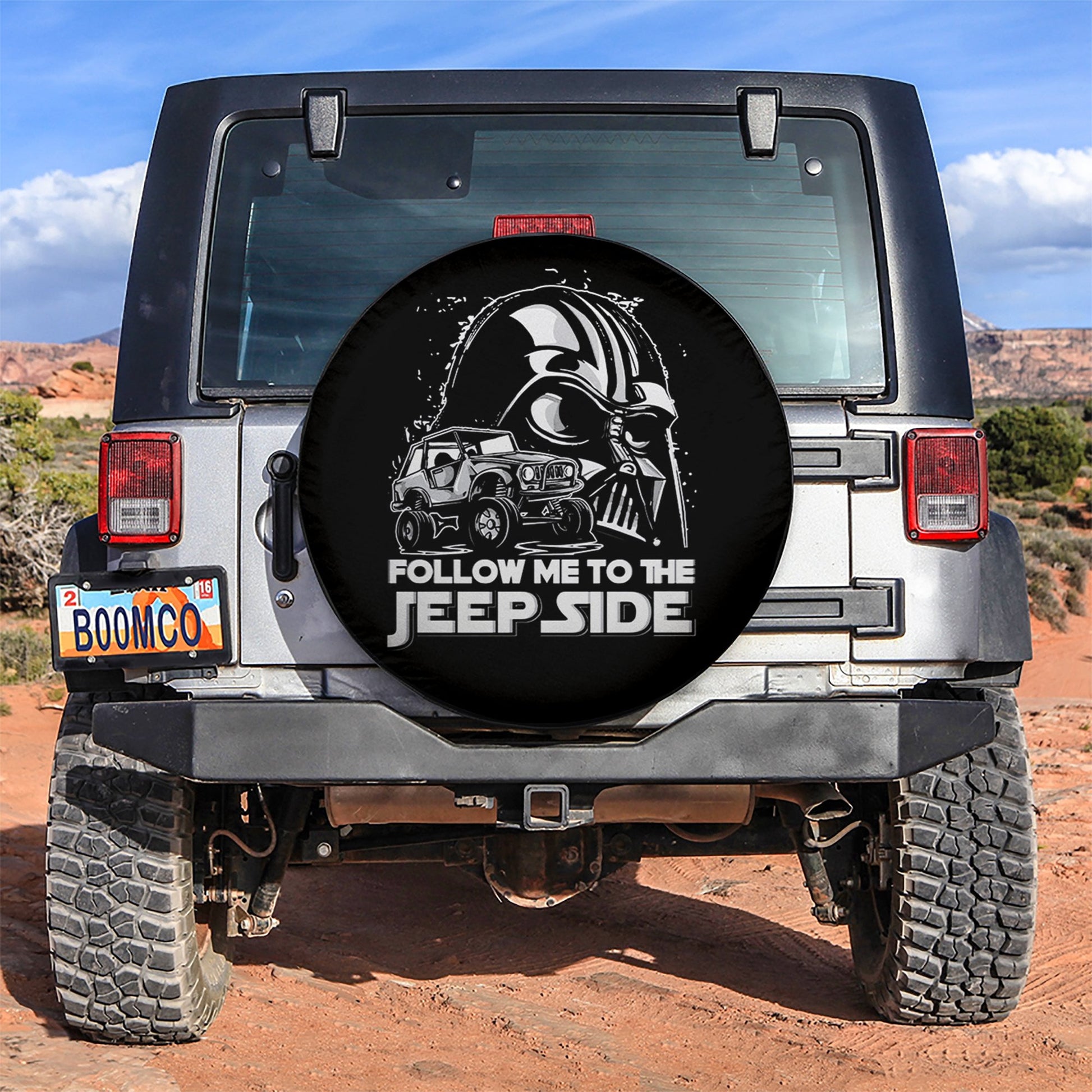Darth Vader Follow Me To The Jeep Car Spare Tire Cover
