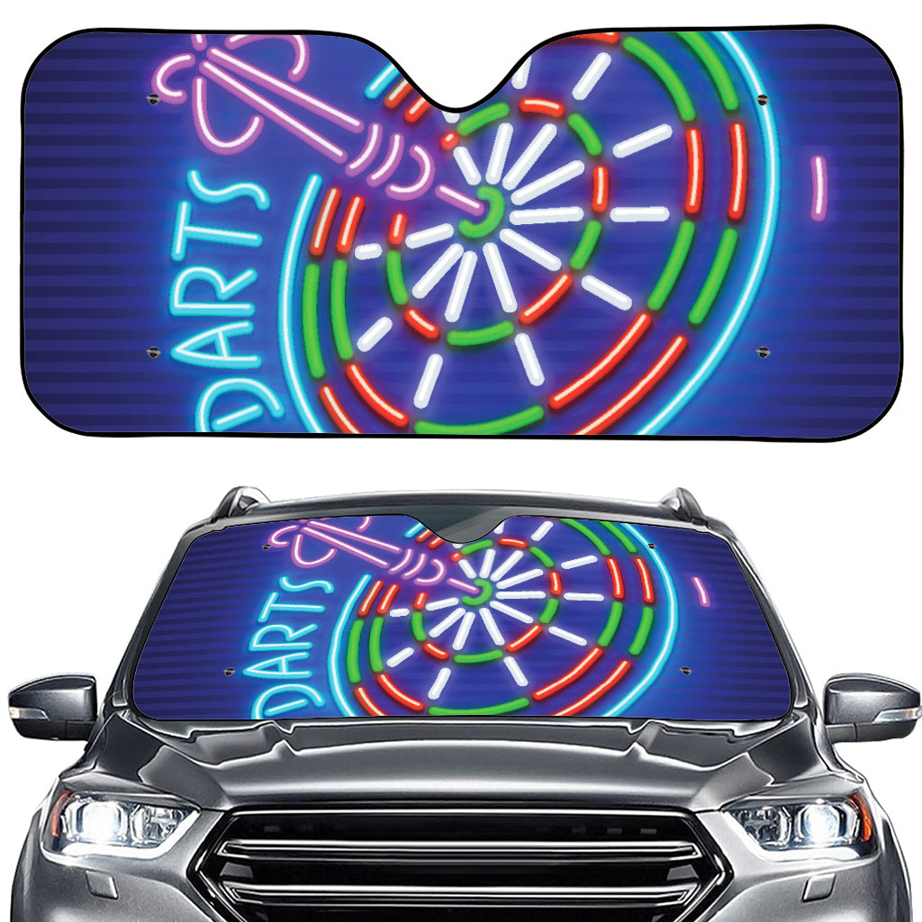 Darts Bar Sign Print Car Windshield Sun Shade