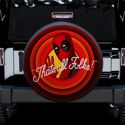 Deadpool All Folks Car Spare Tire Cover