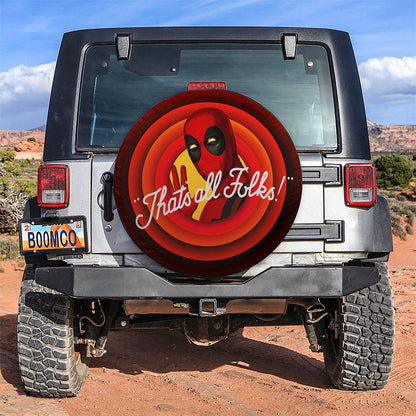 Deadpool All Folks Car Spare Tire Cover