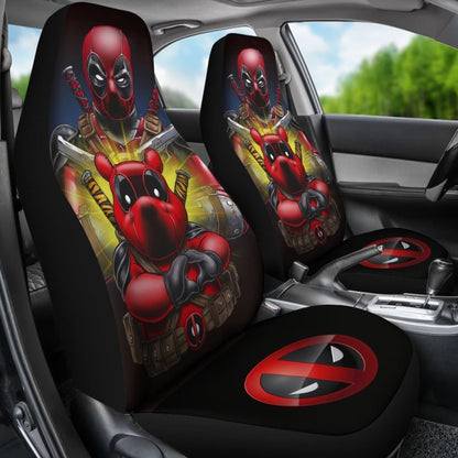 Deadpool And Pooh Car Seat Covers Movie Fan Gift H031020 Universal Fit 225311