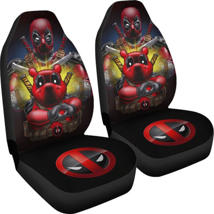 Deadpool And Pooh Car Seat Covers Movie Fan Gift H031020 Universal Fit 225311