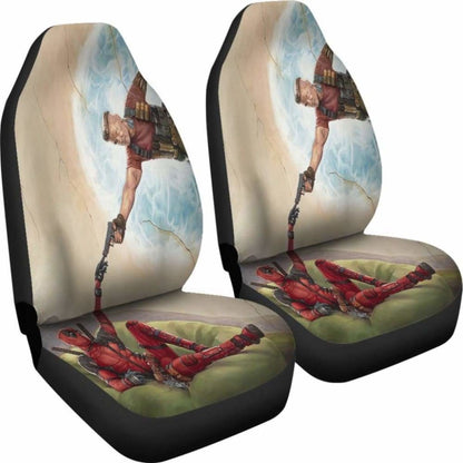 Deadpool Cable Funny Seat Covers 101719 Universal Fit