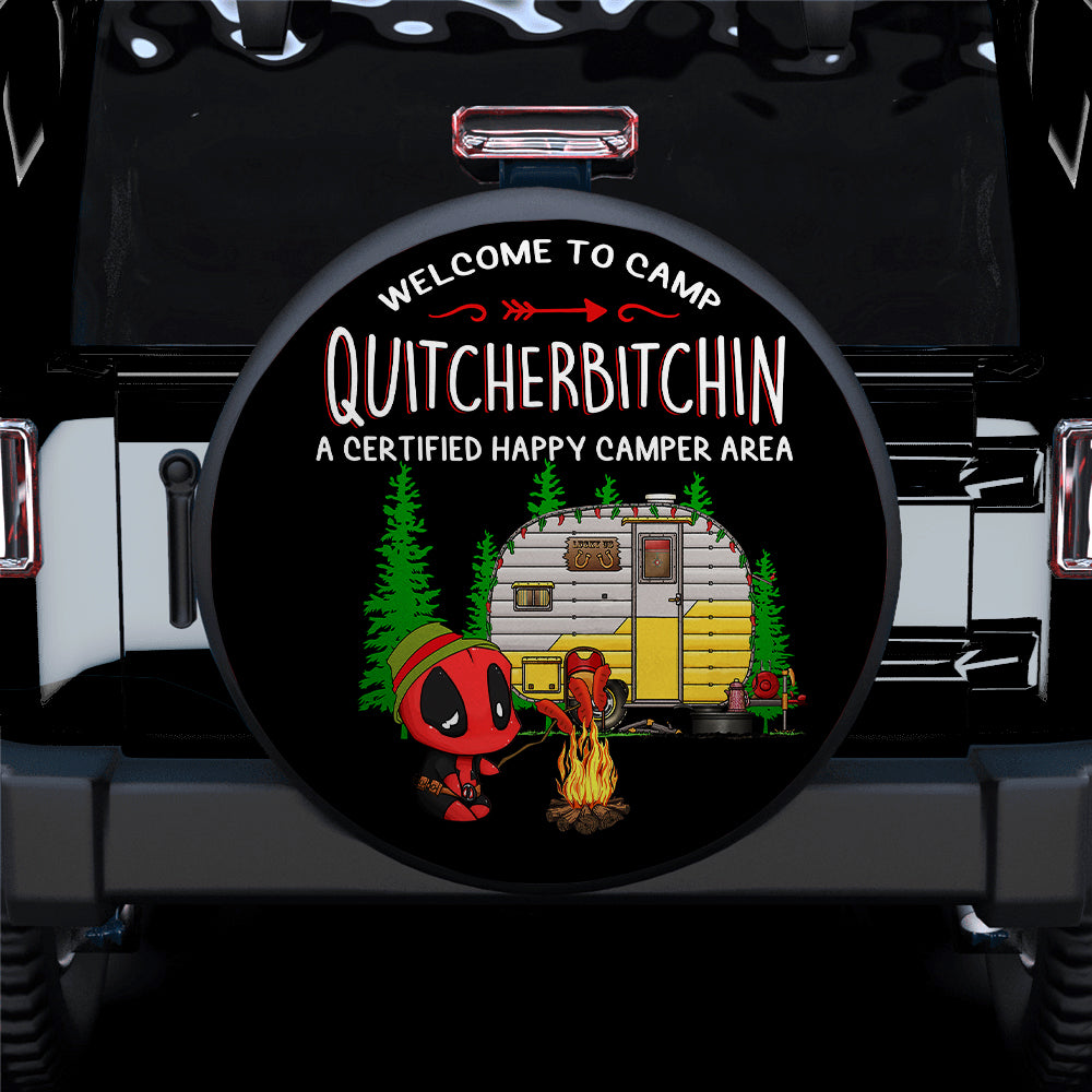 Deadpool Camping Car Spare Tire Cover