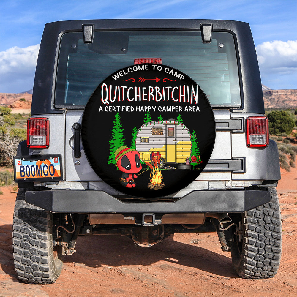 Deadpool Camping Car Spare Tire Cover
