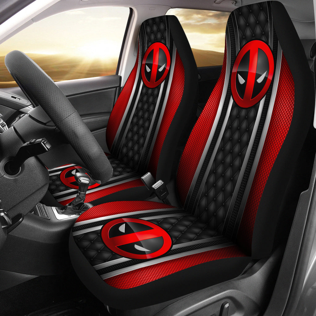 Deadpool Car Seat Covers Glossy Style Car Accessories Ci220315-03