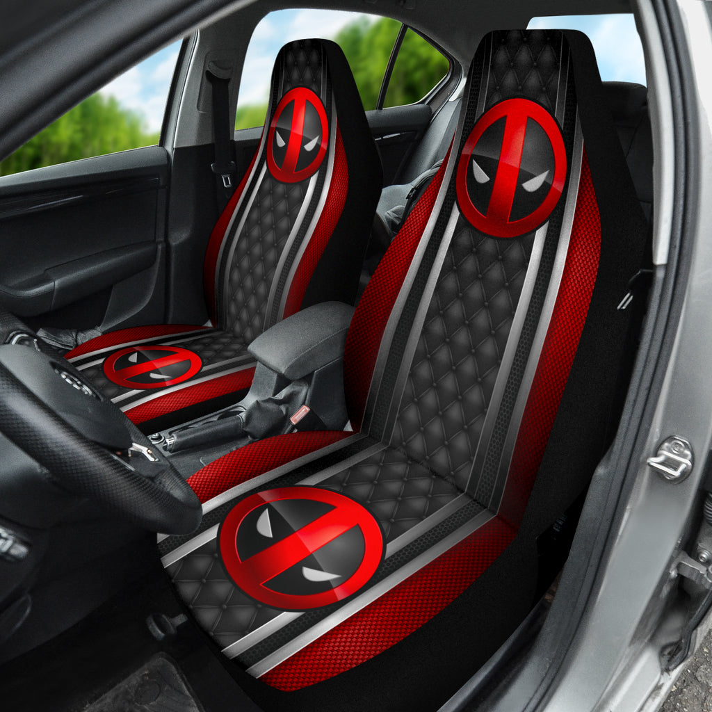 Deadpool Car Seat Covers Glossy Style Car Accessories 211401