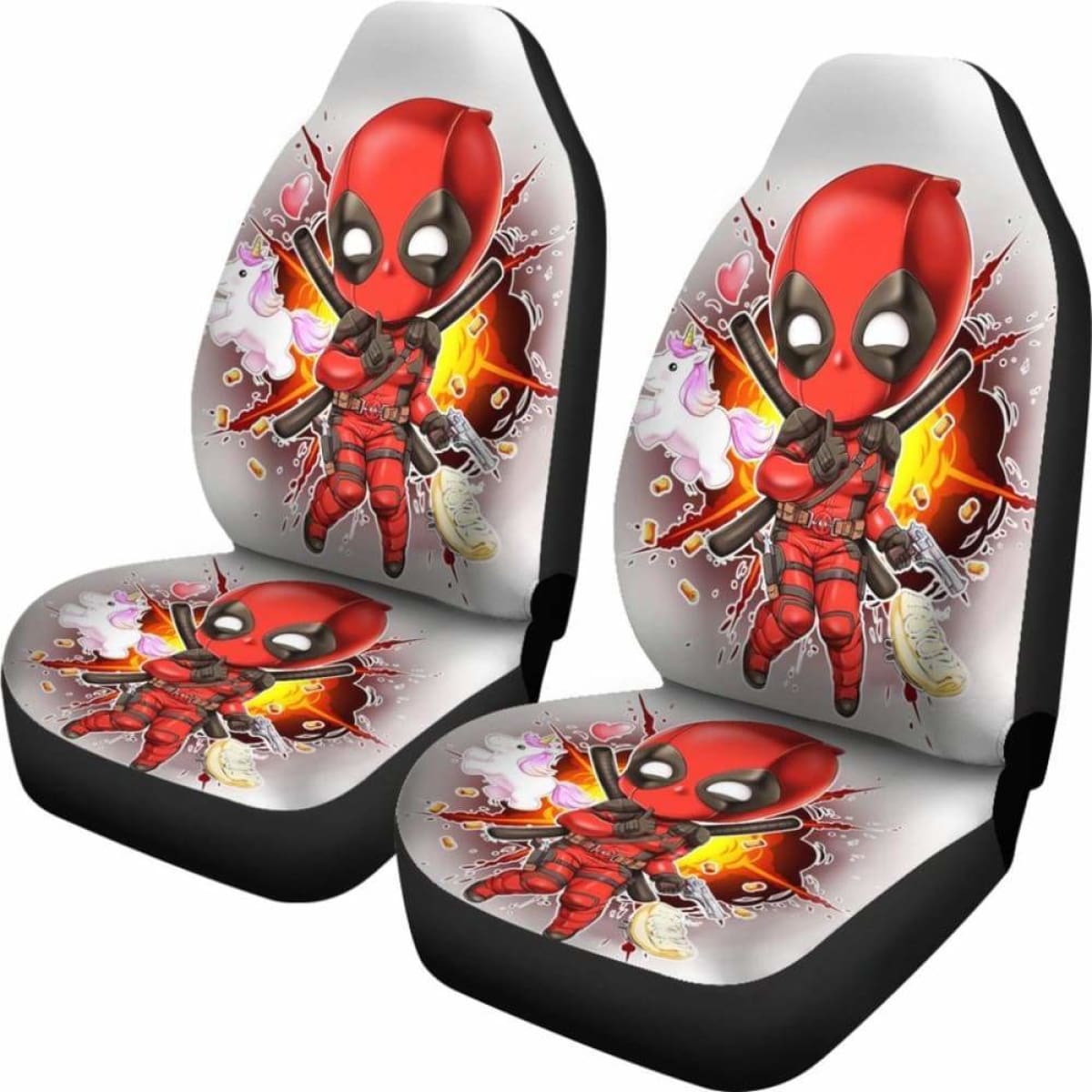 Deadpool Car Seat Covers Universal Fit 051012