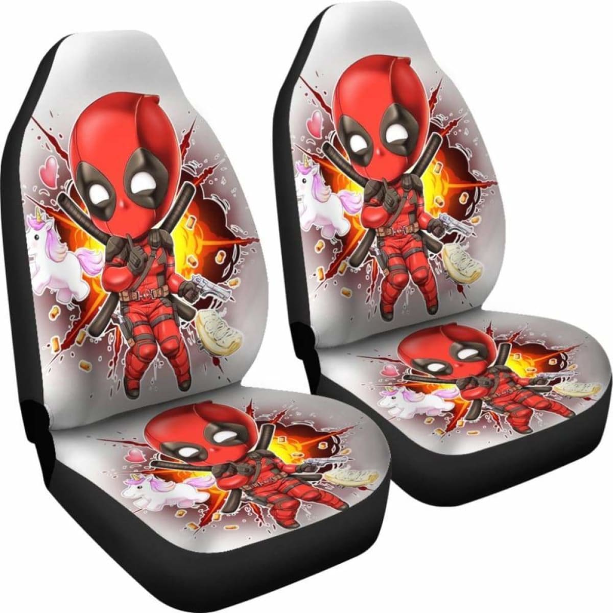 Deadpool Car Seat Covers Universal Fit 051012