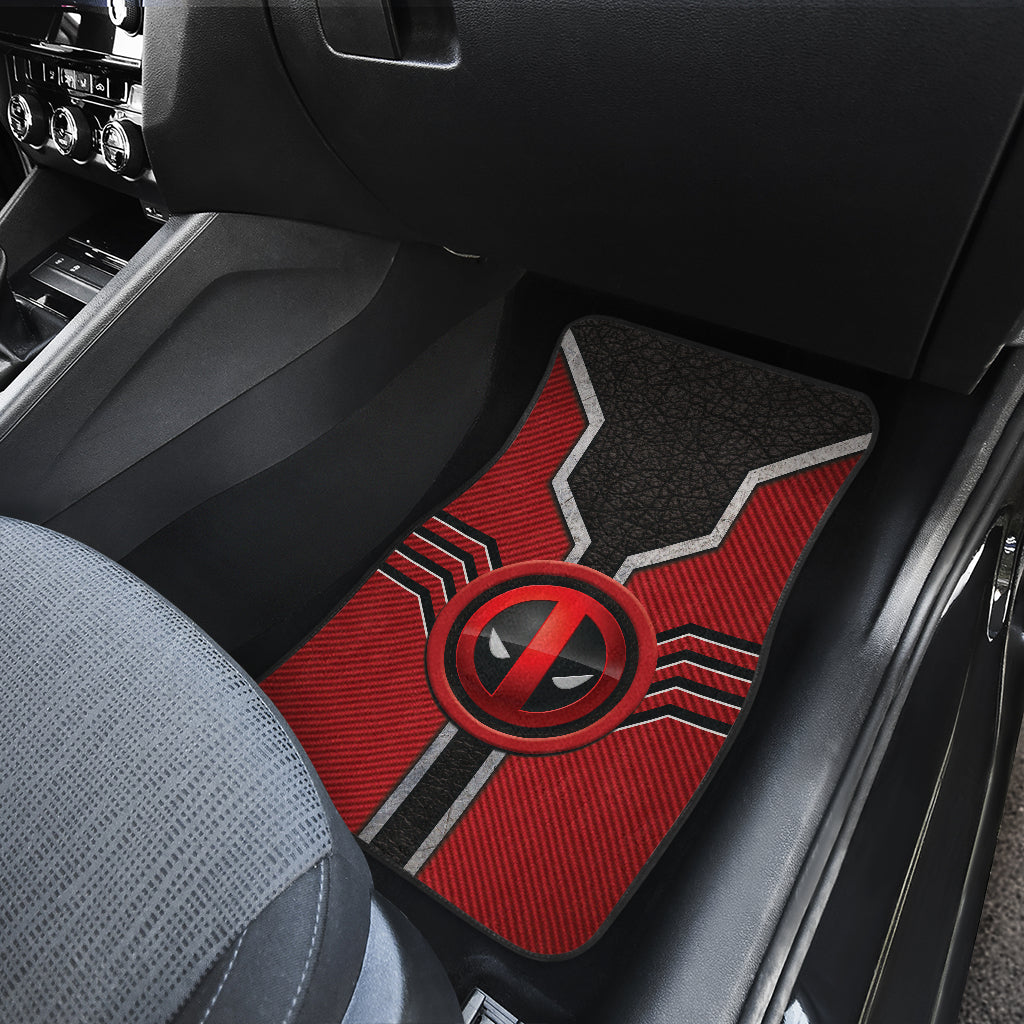 Deadpool Logo Car Floor Mats Custom For Fans Ci230111-06a