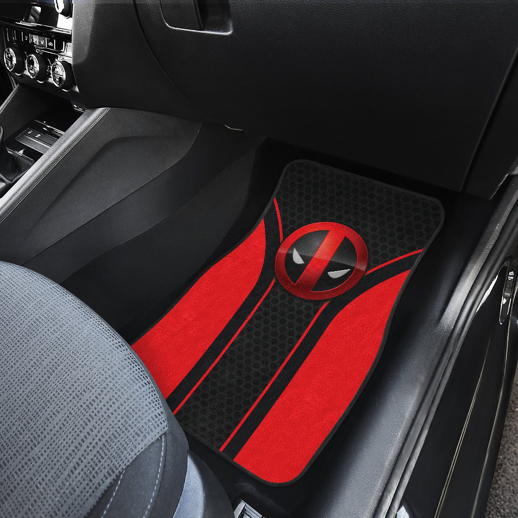 Deadpool Logo Car Floor Mats Custom For Fans Ci230103-08a