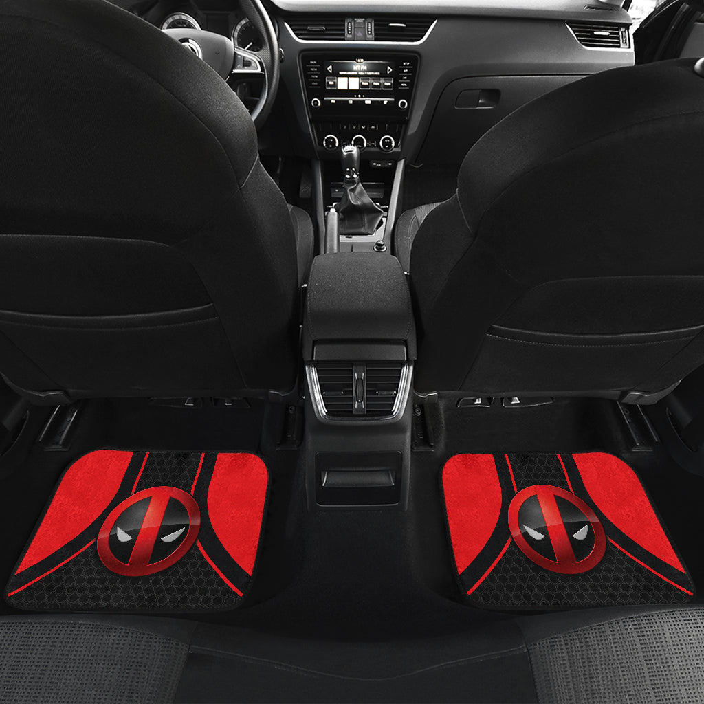 Deadpool Logo Car Floor Mats Custom For Fans Ci230103-08a
