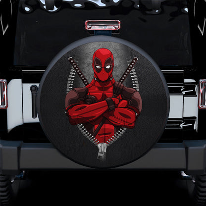 Deadpool Zipper Car Spare Tire