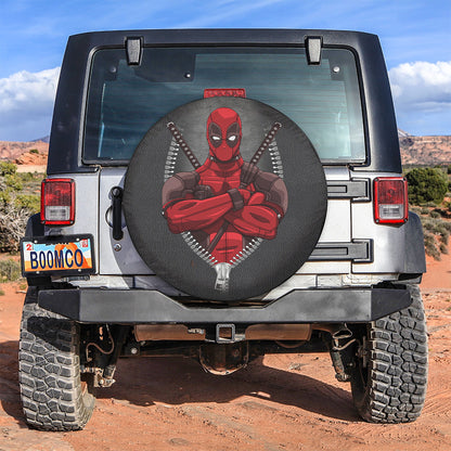 Deadpool Zipper Car Spare Tire