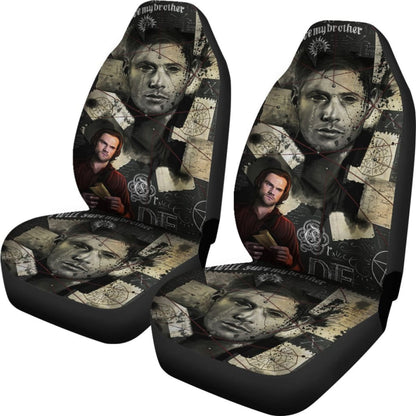 Dean And Sam Car Seat Covers Supernatural Movie H040320 Universal Fit 225311