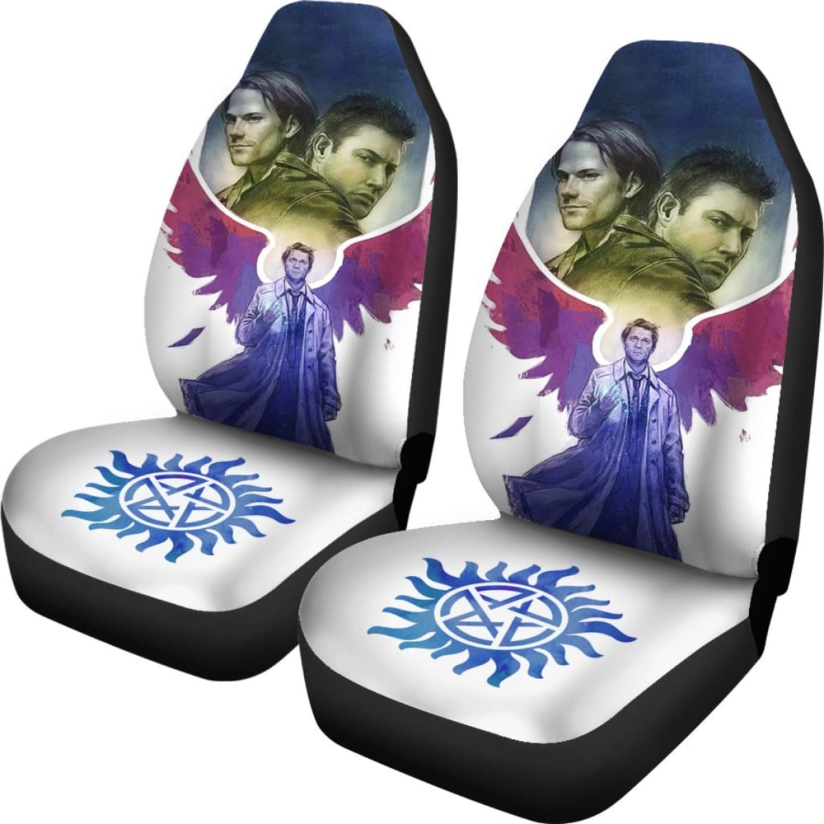 Dean And Sam Movie Supernatural Car Seat Covers H040320 Universal Fit 225311