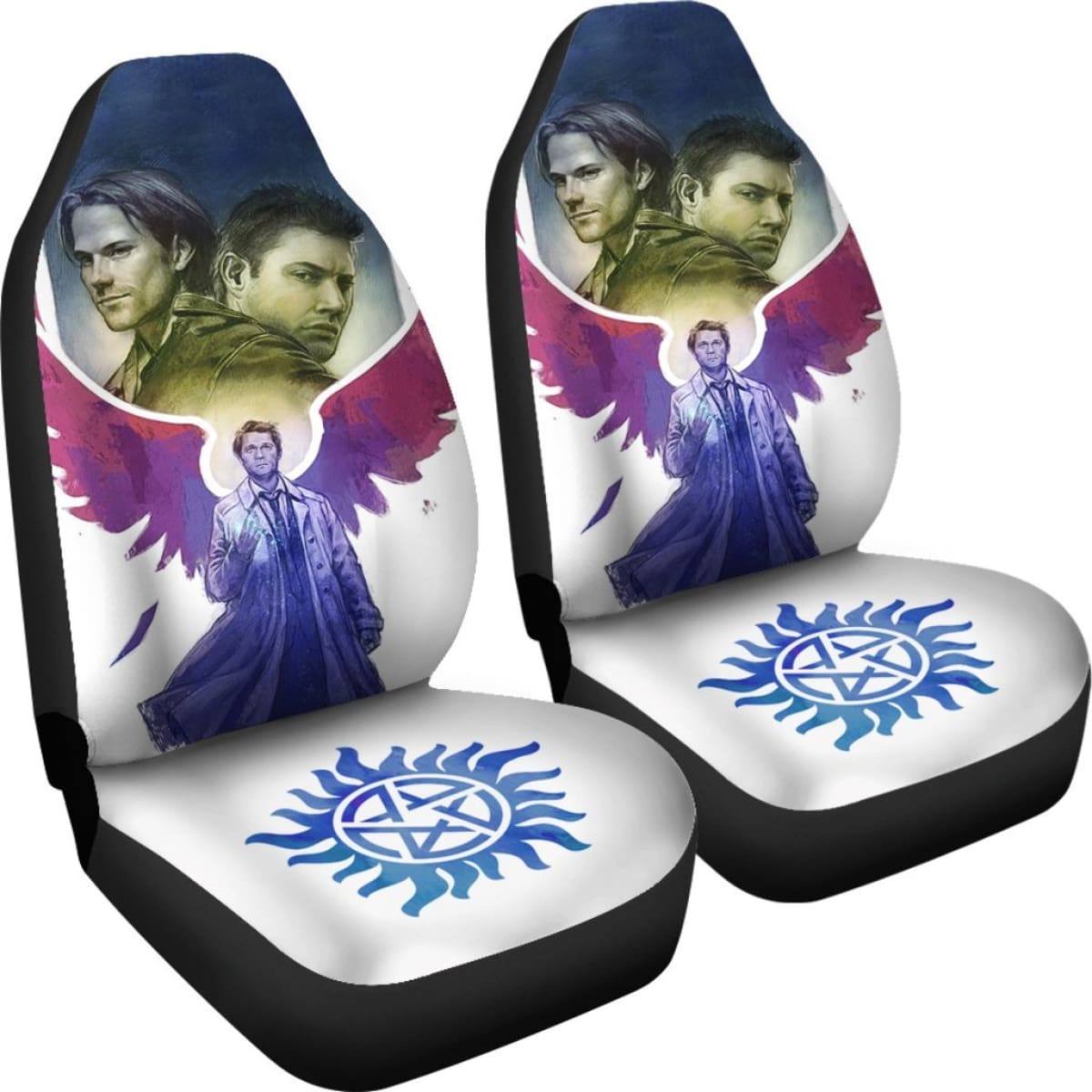 Dean And Sam Movie Supernatural Car Seat Covers H040320 Universal Fit 225311