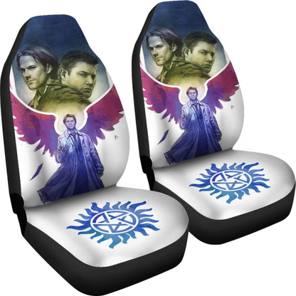 Dean And Sam Movie Supernatural Car Seat Covers H040320 Universal Fit 225311