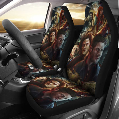 Dean And Sam Supernatural Movie Car Seat Covers H040320 Universal Fit 225311