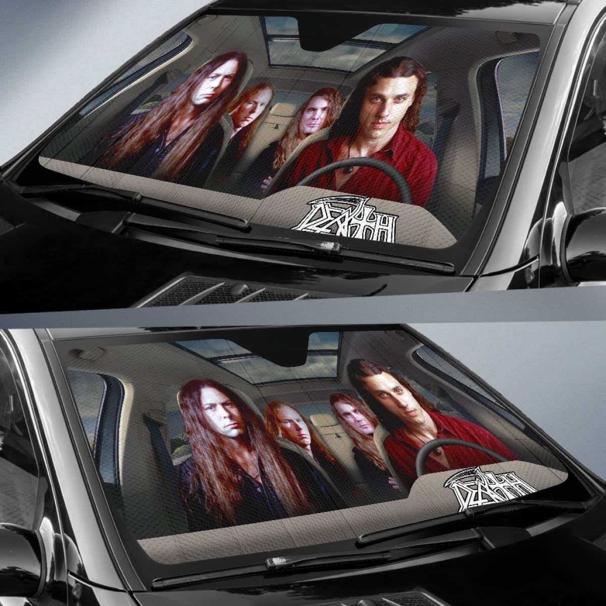 Death Metal Band Car Sun Shade Rock Fan Sun Visor Universal Fit 174503