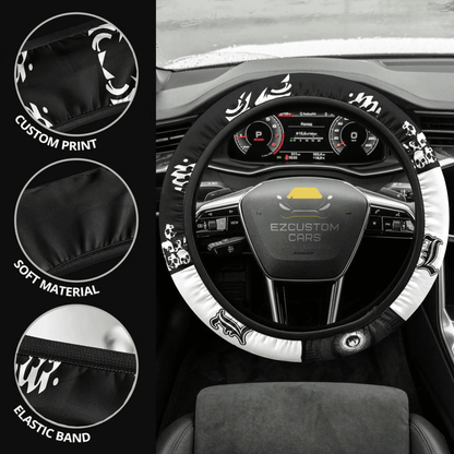 Death Note Anime Steering Wheel Cover Custom Lawliet (L) Anime Car Accessories