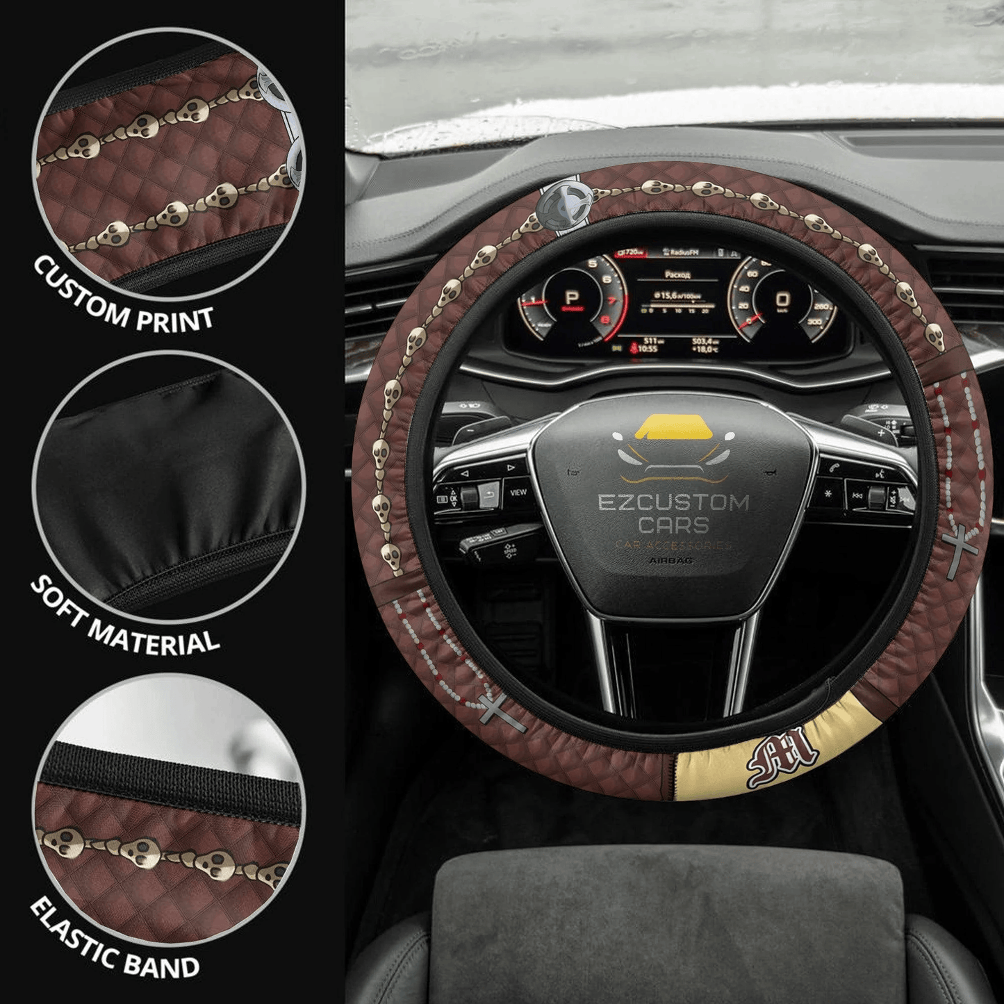 Death Note Anime Steering Wheel Cover Custom Mello Car Accessories