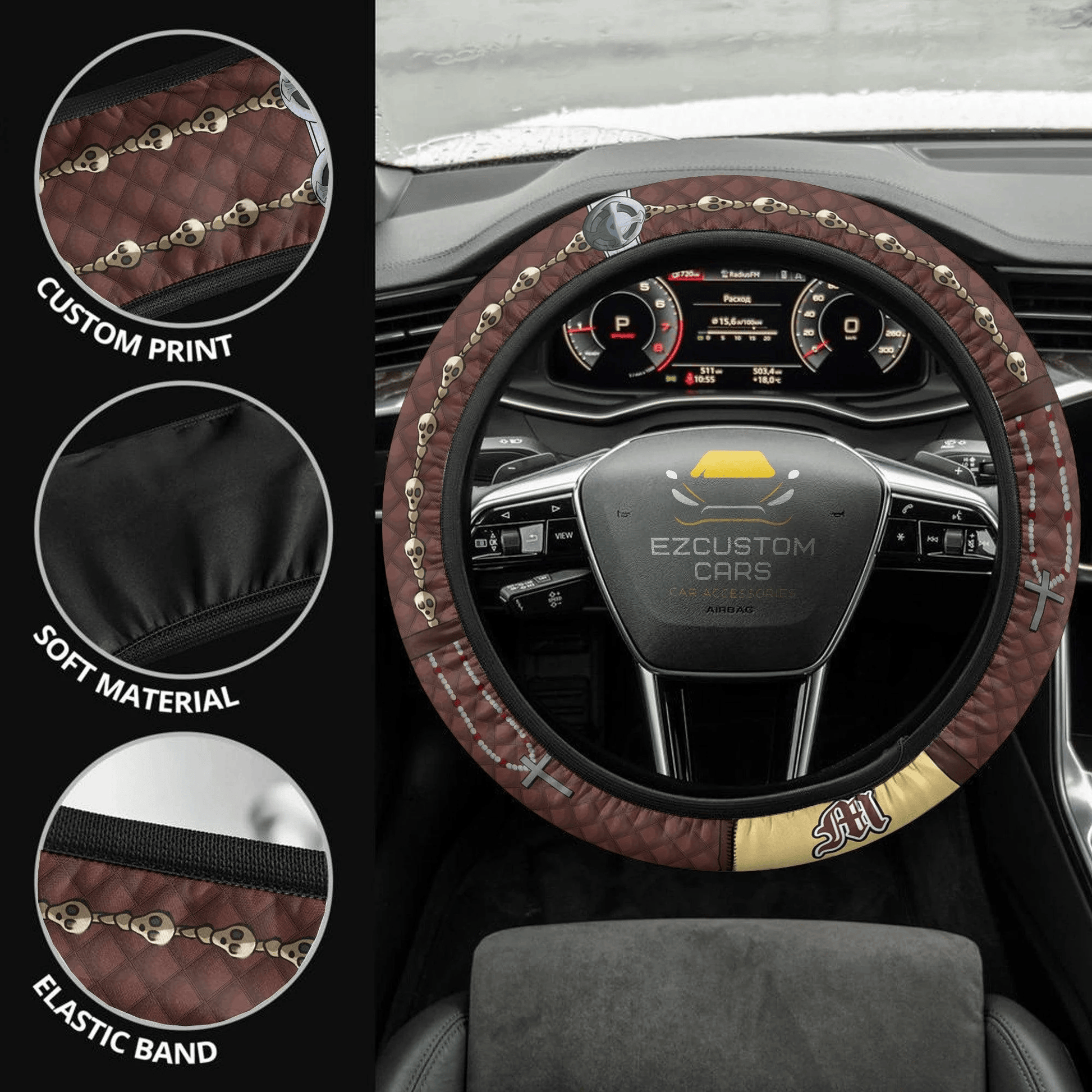Death Note Anime Steering Wheel Cover Custom Mello Car Accessories