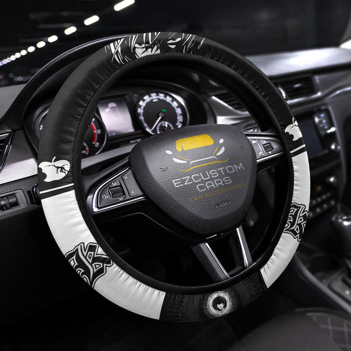 Death Note Anime Steering Wheel Cover Light Yagami Anime Car Accessories