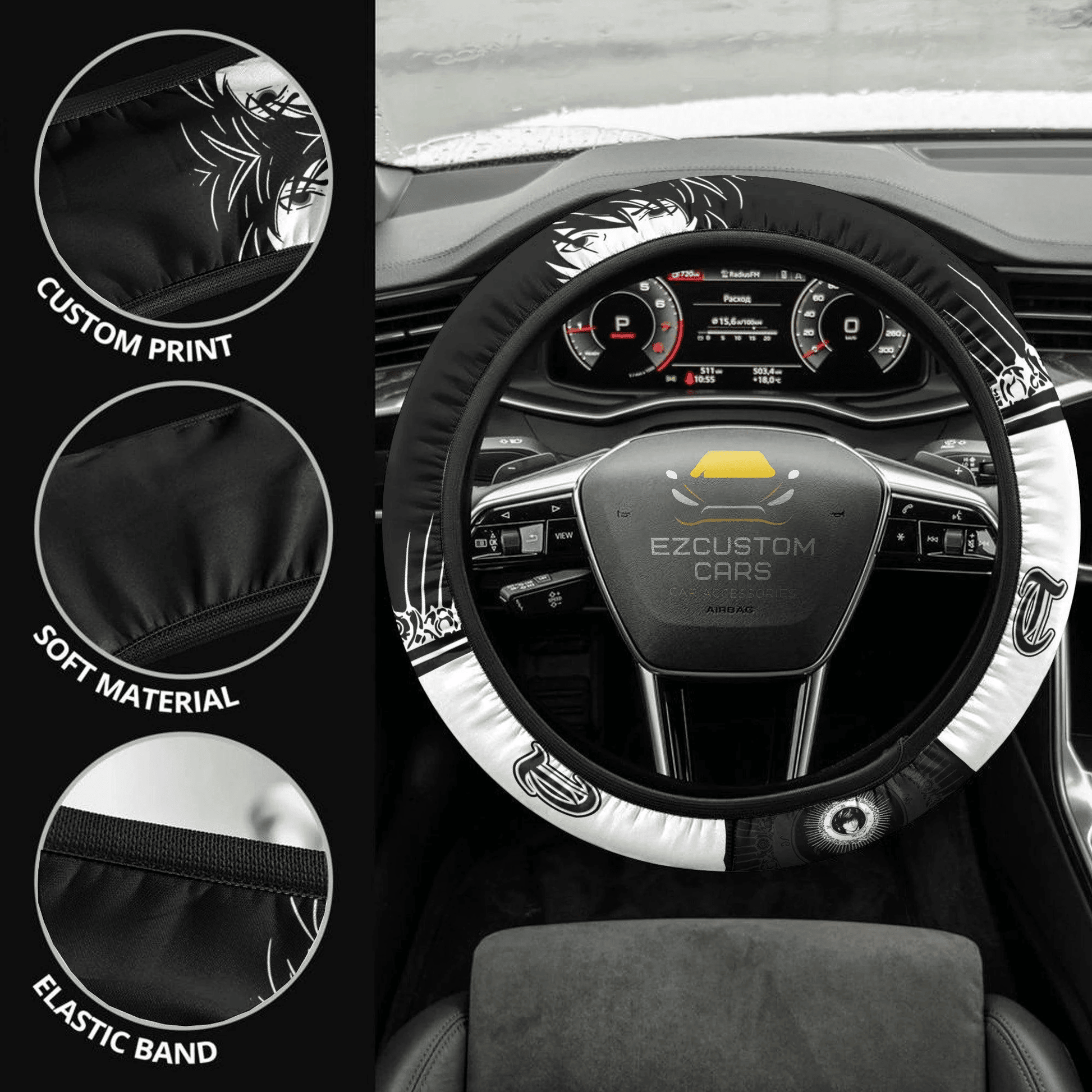 Death Note Anime Steering Wheel Cover Teru Mikami Custom Car Accessories