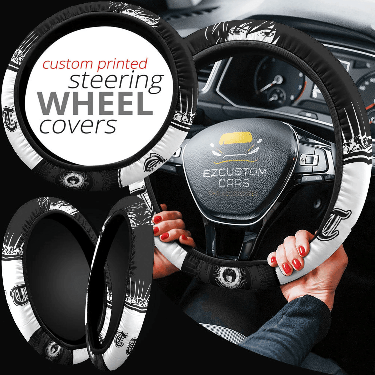 Death Note Anime Steering Wheel Cover Teru Mikami Custom Car Accessories