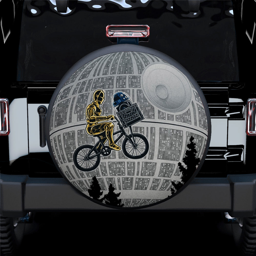 Death Star Moon Night Car Spare Tire Cover