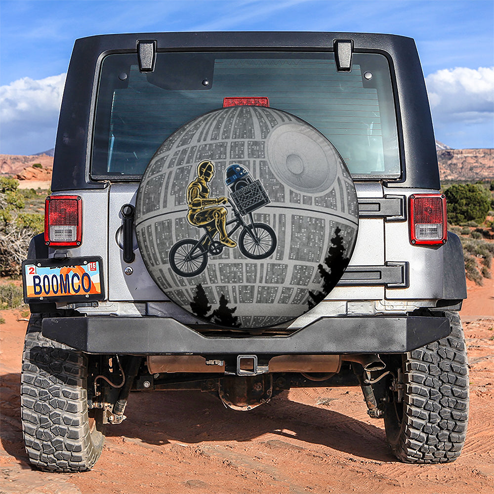 Death Star Moon Night Car Spare Tire Cover