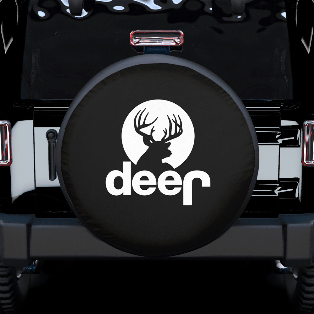 Deer Jeep Funny Spare Tire Cover