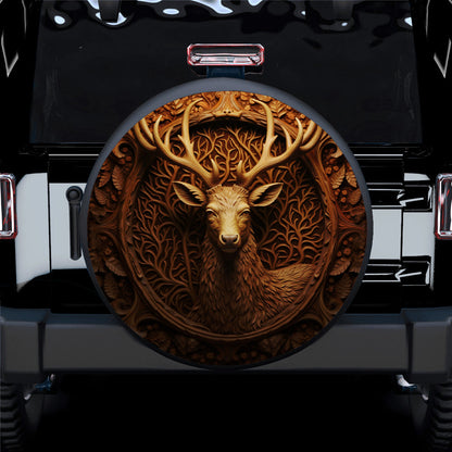 Deer Wood Jeep Car Spare Tire Cover