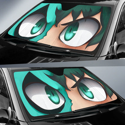 Deku Car Windshield Sun Shade Custom My Hero Academia Auto Sun Shades