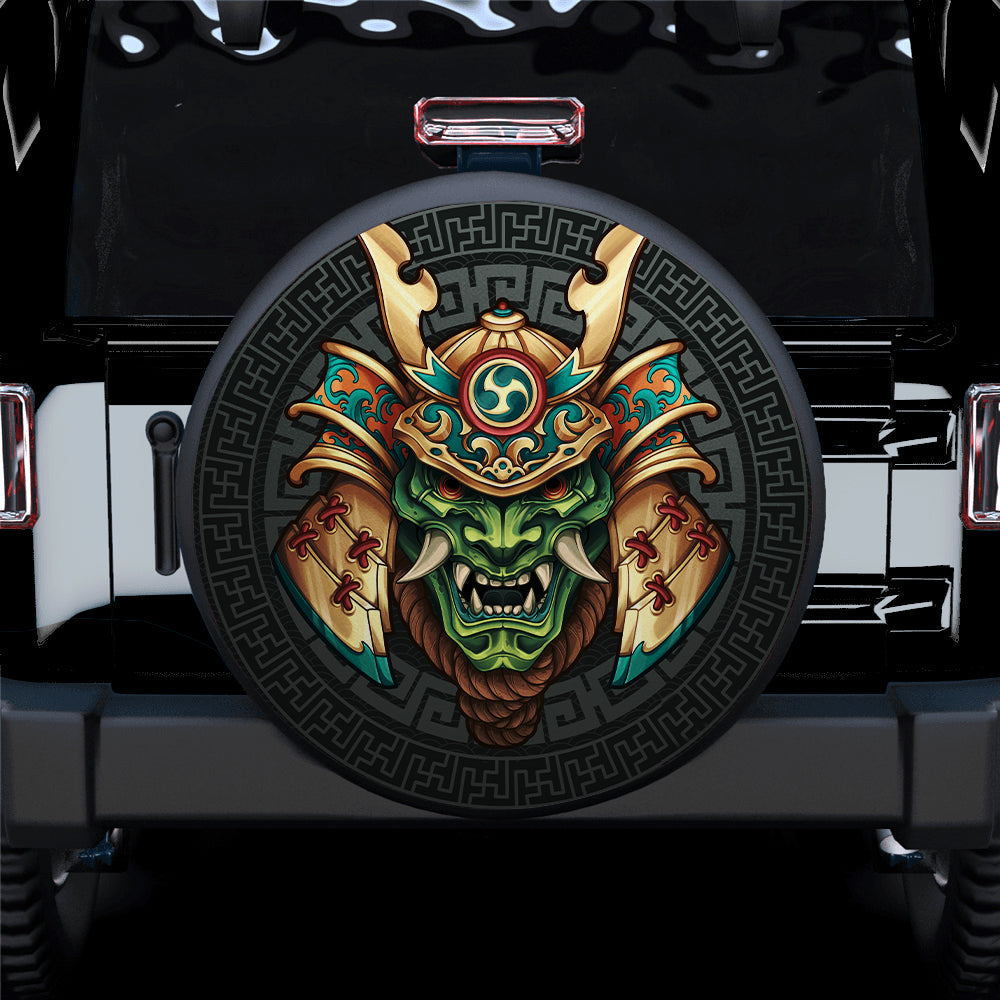 Demon Samurai Japan Car Spare Tire Cover