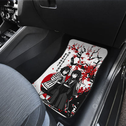 Demon Slayer Anime Car Floor Mats Obanai and Muichiro Mix Car Accessories